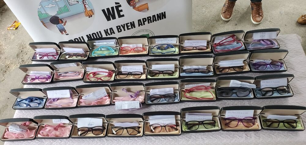 Glasses ready to give